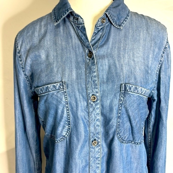 RAILS Carter Raw denim dark wash frayed hem in small - Picture 4 of 7